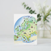 Karte Europas mit Abbildungen berühmter Werke (Stehend Vorderseite)