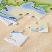 Karte Europas mit Abbildungen berühmter Werke Puzzle (Seite)