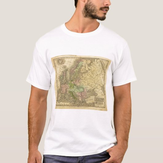 Karte Europas Olney T-Shirt (Vorderseite)