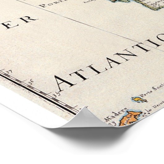 Karte Europas Poster (Ecke)