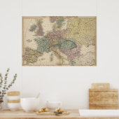 Karte Europas Poster (Küche)