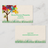 Karte farbiger Baum (Vorne/Hinten)