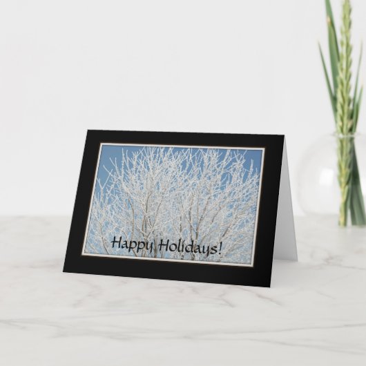 Karte - Feiertag: Reizendes Foto des mattierten (Vorderseite)