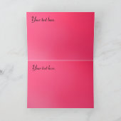 Karte: Feliz Aniversário - rosa Rose Karte (Innenseite)