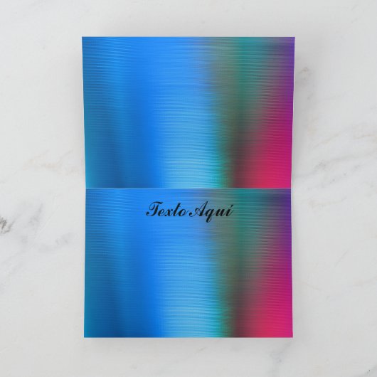 Karte - Feliz Cumpleaños - Azul (Innenseite)