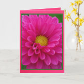 Karte - Feliz Cumpleaños ein MI Tía - La Dalia (Gelbe Blume)