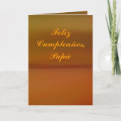 Karte - Feliz Cumpleaños - Papá (Vorderseite)