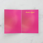 Karte - Feliz Cumpleaños - Rosa (Innenseite)