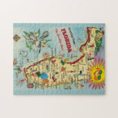 Karte Florida 11x14 Puzzle (Horizontal)