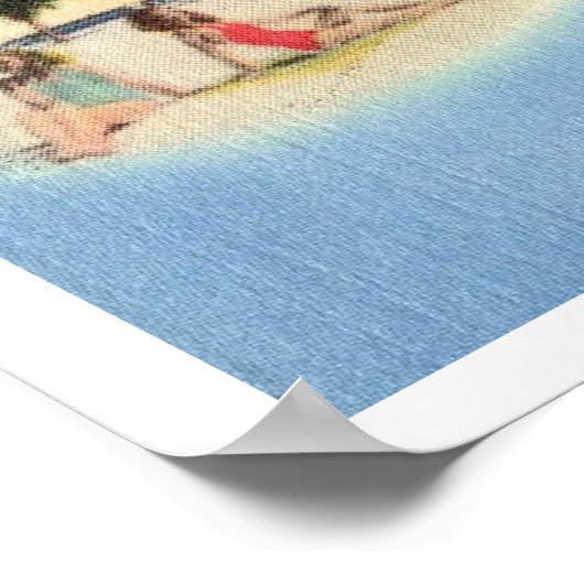 Karte Florida 20x28 Poster (Ecke)