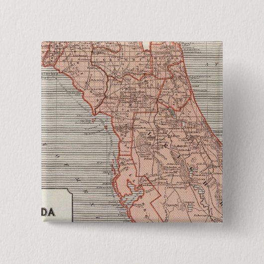 Karte Florida Atlas Button (Vorderseite)