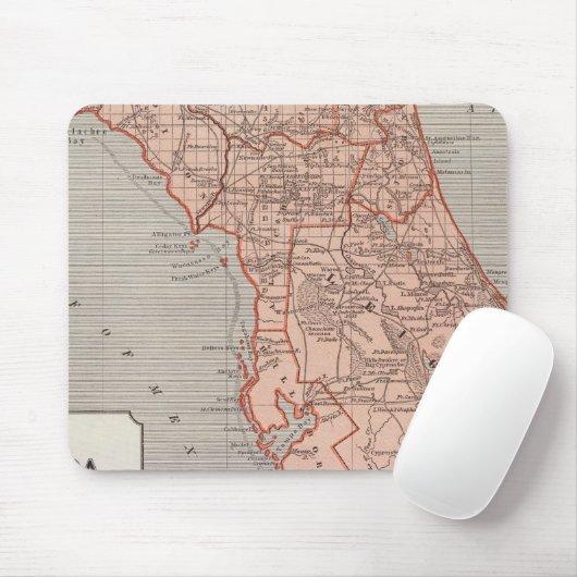 Karte Florida Atlas Mousepad (Mit Mouse)