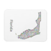 Karte Florida Magnet (Horizontal)