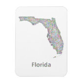 Karte Florida Magnet (Vertikal)