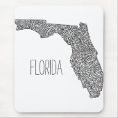 Karte Florida Mousepad (Vorne)