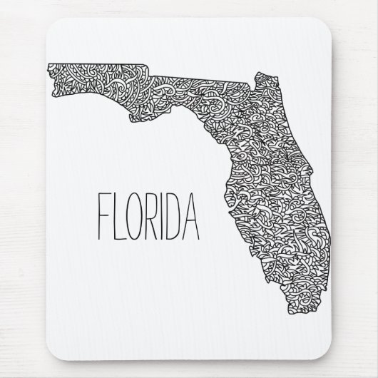 Karte Florida Mousepad (Vorne)