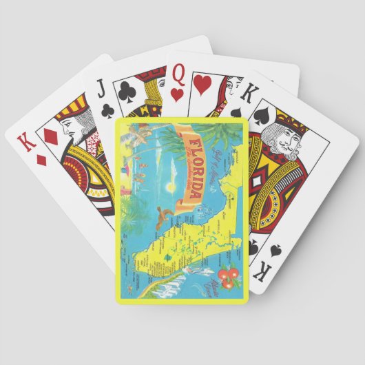 Karte Florida Postcard Kartenspielen Spielkarten (Rückseite)