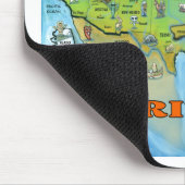 Karte Floridas USA Mousepad (Ecke)