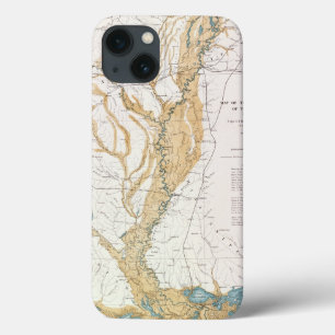 KARTE: FLUSS MISSISSIPI, 1861 Case-Mate iPhone HÜLLE