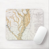 KARTE: FLUSS MISSISSIPI, 1861 MOUSEPAD (Mit Mouse)