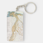 KARTE: FLUSS MISSISSIPI, 1861 SCHLÜSSELANHÄNGER (Rückseite)