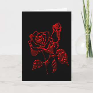 Karte flüssige Rosengotische Valentines Tages