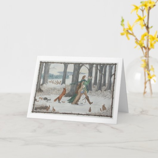 Karte "Follow Me" (Gelbe Blume)