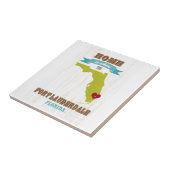 Karte Fort Lauderdale, Florida - Zuhause ist wo Fliese (Seite)