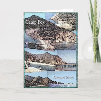 Karte: Foto-Collage von Insel LagerFox Catalina Karte