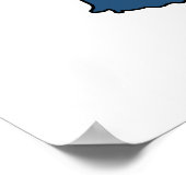 Karte Frankreich - Französische Flagge Poster (Ecke)