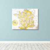 KARTE: FRANKREICH LEINWANDDRUCK (Insitu (Holzboden))