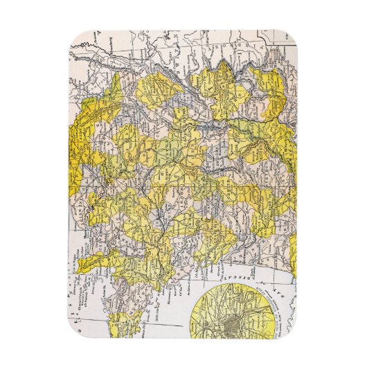 KARTE: FRANKREICH MAGNET (Vertikal)