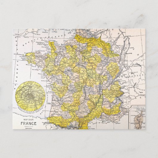 KARTE: FRANKREICH POSTKARTE (Vorderseite)