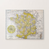 KARTE: FRANKREICH PUZZLE (Horizontal)