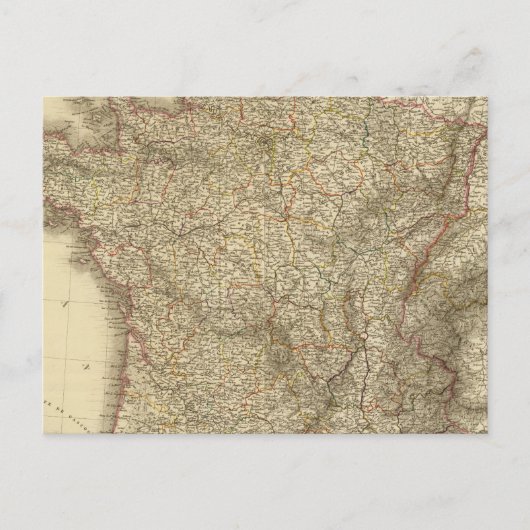 Karte Frankreichs (Vorderseite)