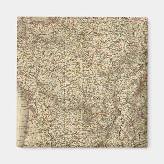 Karte Frankreichs Magnet (Vorne)