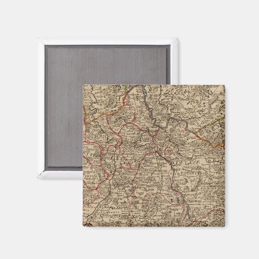 Karte Frankreichs Magnet (Vorderseite/Rückseite)