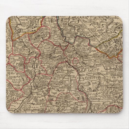 Karte Frankreichs Mousepad (Vorne)