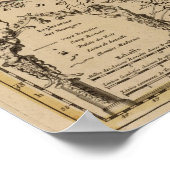 Karte Frankreichs Poster (Ecke)