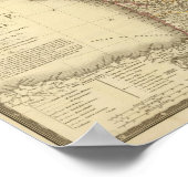 Karte Frankreichs Poster (Ecke)