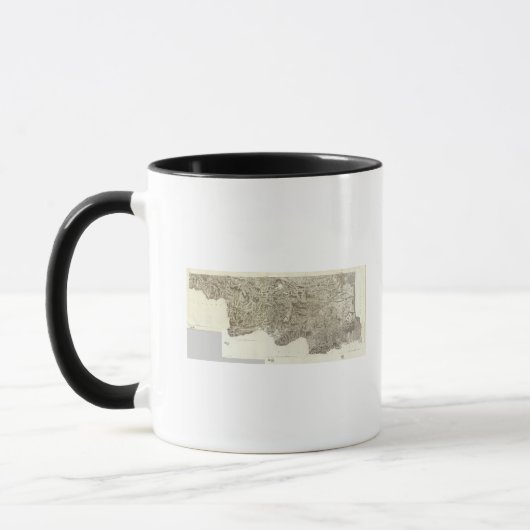 Karte Frankreichs Tasse (Links)