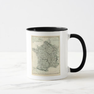 Karte Frankreichs Tasse