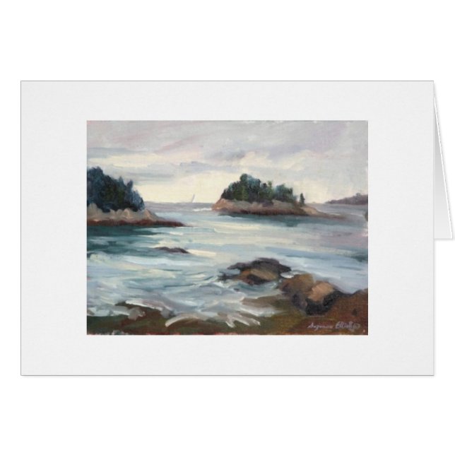 Karte fünf Insel-, Maine (Vorderseite (Horizontal))