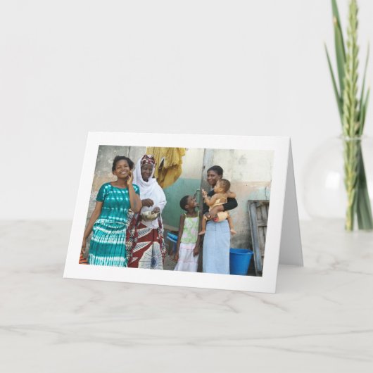 Karte, "fünf Mädchen und Frauen " Karte (Vorderseite)