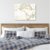 Karte für Afrika Leinwanddruck (Insitu (Schlafzimmer))