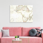 Karte für Afrika Leinwanddruck (Insitu (Wohnzimmer))