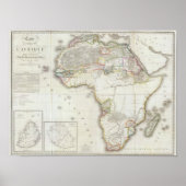 Karte für Afrika Poster (Vorne)