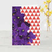 Karte für Afrikanische violette rote Pyramide (Gelbe Blume)