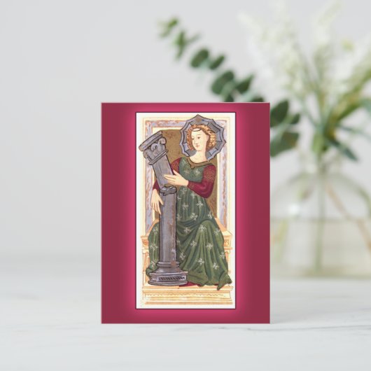 Karte für antikes Tarot:  Stärke (Stehend Vorderseite)