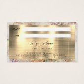 Karte für Aquarellbilder und Goldschmiedehaufen (Rückseite)